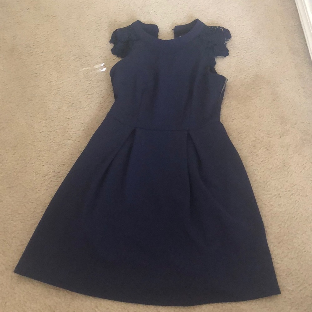 dark blue dress